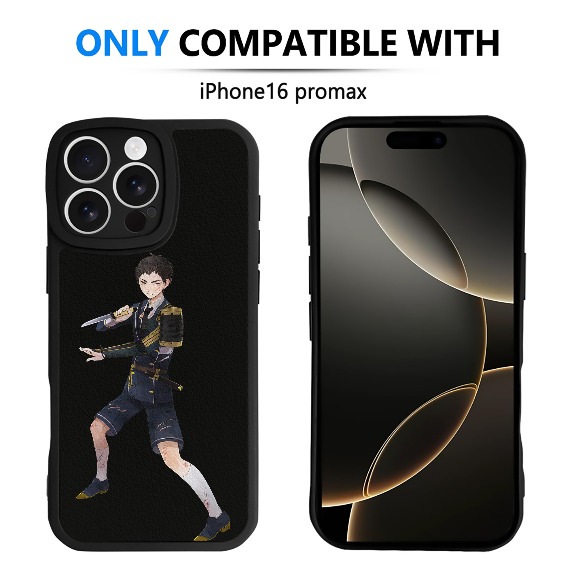 （画像用） 刀剣乱舞 Touken Ranbu 【iPhone 16シリーズ対応】シリコンスマホケース（レザー調） 材質：シリコン